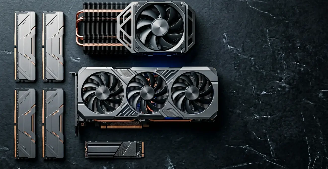 Configuration PC gaming avec composants haute performance pour jeu en 1440p