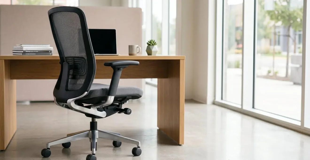 Chaise de bureau ergonomique professionnelle avec soutien lombaire réglable et accoudoirs 4D