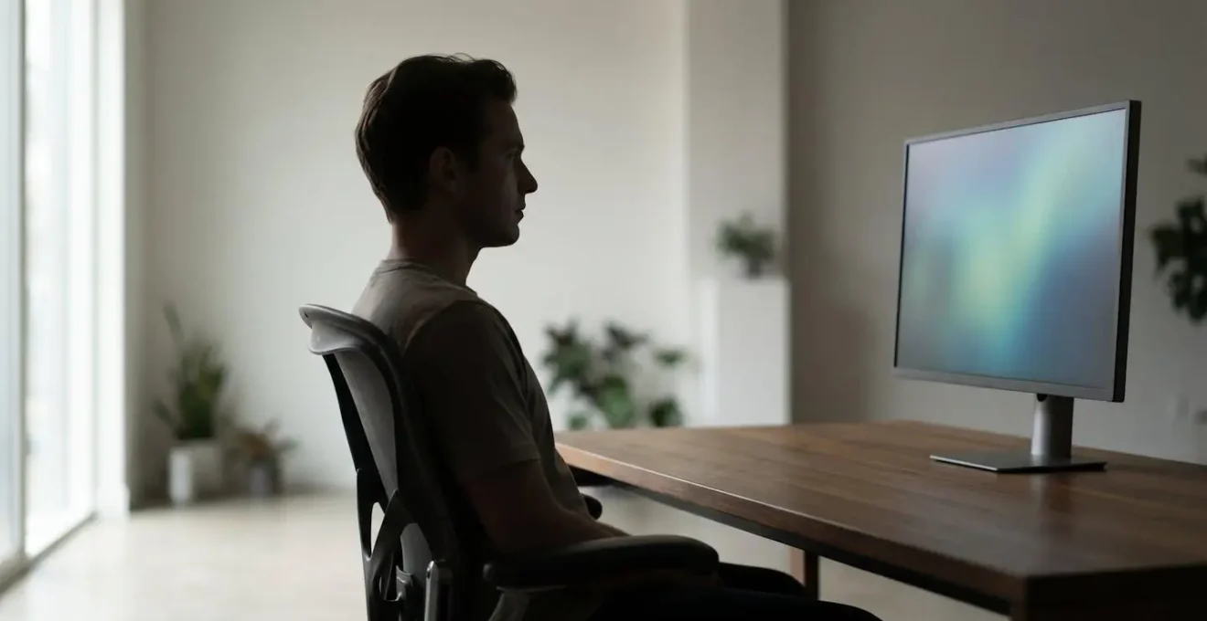 Démonstration de la distance de visualisation ergonomique de 60 cm pour écran 4K 27 pouces